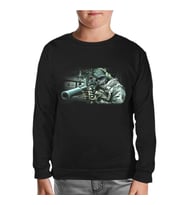 Call of Duty - Ghosts 2 Siyah Çocuk Sweatshirt