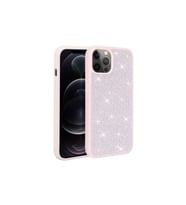 Apple iPhone 12 Pro Max Uyumlu Kılıf Parlak Taşlı Tasarım Zore Ston Kapak (Pembe)