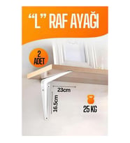 TransForMacion L Raf Altı Raf Ayağı 23X16.5 cm 2 Adet 714843
