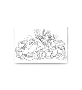 DBSanatevi Mandala Sebzeler Tablo 40 X 60 Cm