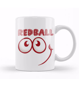 Red Ball 4 Smile Long Sleeve Kupa Bardak Porselen