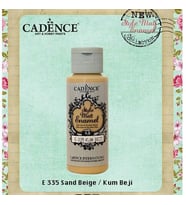 Cadence Style Matt Enamel Cam & Porselen Boyası 59 ml. E-335 Kum Beji 