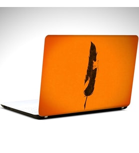 Tilki ve Tüy Laptop Sticker 19 inch (40,5X27CM)