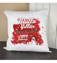 Kişiye Özel Mutlu Yıllar İsme Özel Yastık