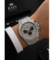 RMS Romanson Premium Erkek Kol Saati Çelik Kordon 5 ATM Su Geçirmez Kronometreli Kadran AG2134.115