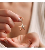 14 Ayar Yıldız Charm Uç ( Bilezik-Kolye)