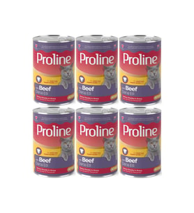 Proline Dana Etli Yetişkin Kedi Konservesi 400 Gr*6 Adet (Kahverengi)