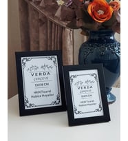 2 Li Çerçeve 10x15 cm ve 13x18 Cm Siyah Fotoğraf Çerçevesi! Ahşap Ayaklı Pvc Camlı Dekoratif Çerçeve!