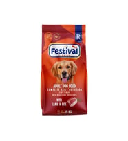 Festival Premium Adult Dog Food with Lamb&Rice 15 Kg