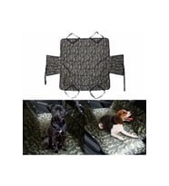 Köpek Araba Örtüsü Kedi Araç Koltuk Kılıfı Su Geçirmez Şilte Evcil Hayvan Oto Örtüsü Taşıma Aksesuar (Yeşil-Kamuflaj)