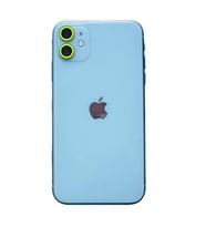 Apple iPhone 11 Neon Fosforlu Kamera Lens - Yeşil