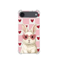 PrintiFy Apple iPhone 17 Air ile Uyumlu Pembe Pötikare Serisi Pembe Zıpzıp Tasarımlı Uv Baskılı Köşe Korumalı Antişok Kılıf