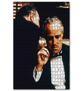 Cakapuzzle Marlon Brando The Godfather Puzzle Yapboz MDF (Ahşap) (120 Parça)