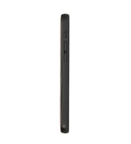 Apple iPhone 12 Pro Max Uyumlu Deri Arka Kapak RST1 Siyah