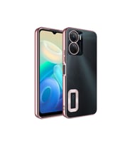 Vivo Y16 Uyumlu Kılıf Kamera Korumalı Logo Gösteren Zore Omega Kapak
