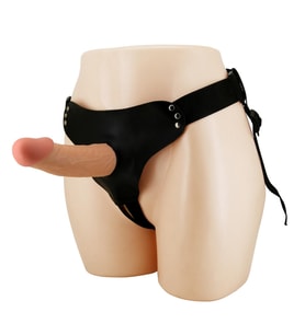 LilituShop 17,5 cm Belden Bağlamalı İçi Boş Protez Penis