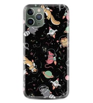 Apple iPhone 11 12 13 14 Pro Max Kılıf Desemli Silikon Planet Animals 1771