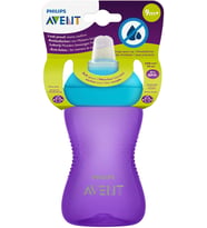 Philips Avent Yumuşak Uçlu Alıştırma Bardağı, 9 Ay, 300 Mililitre, Mor, Scf802/02