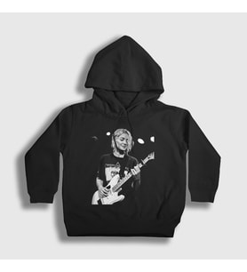 Presmono Unisex Çocuk Beyaz Emmanuelle Proulx Man I Trust Kapüşonlu Sweatshirt 537441tt (Siyah)