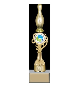 ODAK KUPA - Figürlü Kupalar - Bowling / Pin Figürlü Kupalar FG-033 C - 37 cm
