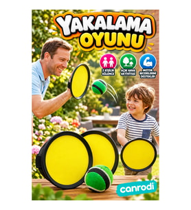 2 Kişilik Cırtlı Top Yakalama Oyunu Seti – Bahçe Park Plaj İçin