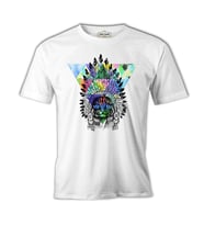Sitting Cat - Kedi Beyaz Erkek Tshirt