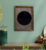 BK Home Modern Art Tasarımlı Doğal Masif Ahşap Çerçeveli Tablo-2