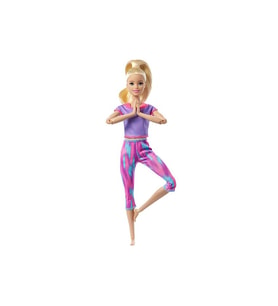 Barbie Sonsuz Hareket Bebeği, Sarışın Desenli Taytlı Gxf04