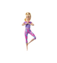 Barbie Sonsuz Hareket Bebeği, Sarışın Desenli Taytlı Gxf04