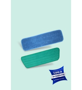 Mikrofiber Mop Yedek Bezleri 2'li Set, Islak ve Duvar İçin Uygun