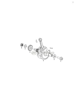 Cf Moto Nk 250-Sr 250- Clx-250 Krank Komple Orijinal