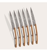 6 Deejo Steak Knives, Olive Wood / Blossom Bıçak Seti (Kahverengi)