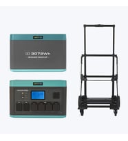 ANTFEA H2400 Pro + BH2400 Backup Yedek Batarya + H2400 Taşıma Römorku [ 2.4 kW / 4.9 kWh ]