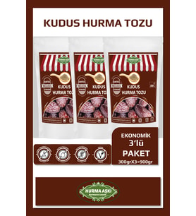 Hurma Aşkı Hurma Tozu Kudus 300GrX3=900Gr