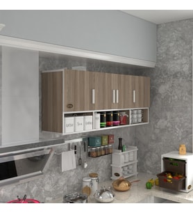 Kenzlife hazır mutfak konsta crd 060*150*32 mutfak banyo dolabı kapaklı raflı (Karışık)