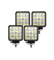 4 Adet 16 Ledli Off Road Çalışma Ve Sis Lambası 48watt 12 volt (Siyah)