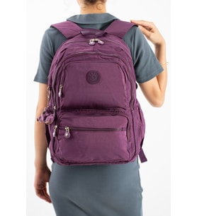 Ultra Hafif Geniş Hacimli Okul Seyahat Spor Sırt Çantası Mor Model: (571-2D)