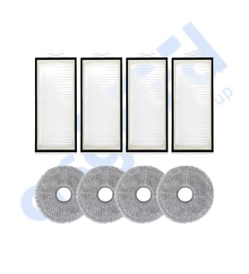 Roborock Q REVO PRO-S-MAXV Uyumlu 4 Filtre 4 Mop PKT-iasgf0000573