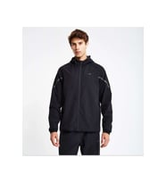 Lescon 24N-1148 Erkek Fermuarlı Kapüşonlu Sweatshirt  - Siyah