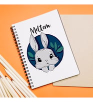 Tavşan Tasarımlı Defter Kişiye Özel