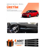 VOLKSWAGEN GOLF 8 (2021-2025) Uyumlu Torpido Koruma Örtüsü Oto Kılıfı - Siyah
