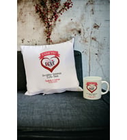 Sevgiliye Hediye Kupa Bardak ve Yastık Set 007 (Beyaz)