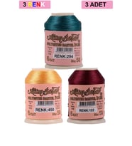 3 Adet Altınbaşak Oya ve Dantel İpi 20 gr - Royaleks - No: 450 - 122 - 294