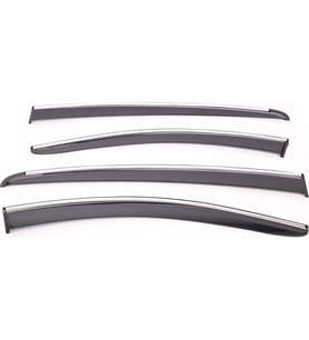 Sunplex PEUGEOT Uyumlu RIFTER 2018 Sonrası Chrome Style 4 Lü Set Kromlu Cam Rüzgarlığı Ön Ve Arka Parça