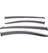 Sunplex PEUGEOT Uyumlu RIFTER 2018 Sonrası Chrome Style 4 Lü Set Kromlu Cam Rüzgarlığı Ön Ve Arka Parça