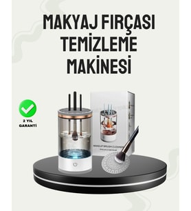 USB Şarjlı Kompakt Makyaj Fırçası Temizleme Makinesi