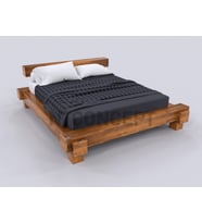 Ntconcept Masif Ağaç Açık Ceviz Renk Karyola(90cm-190cm)