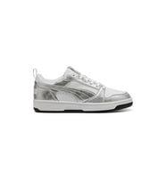 Puma 392328 Rebound v6 Low Uniseks Spor Ayakkabı BEYAZ GÜMÜŞ