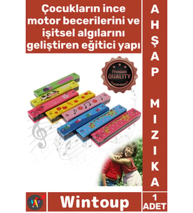 #Mızıka Kalite Eğitici Müzik Aleti Çocuk Ritim Gelişimi Sağlayan Renkli Tasarım Sağlam Ahşap Mızıka