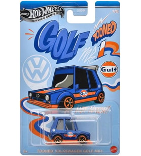 Hot Wheels Silver Series Tooned Gulf Racing - Tooned Volkswagen Golf Mk 1 Jcb62 (Çok Renkli)